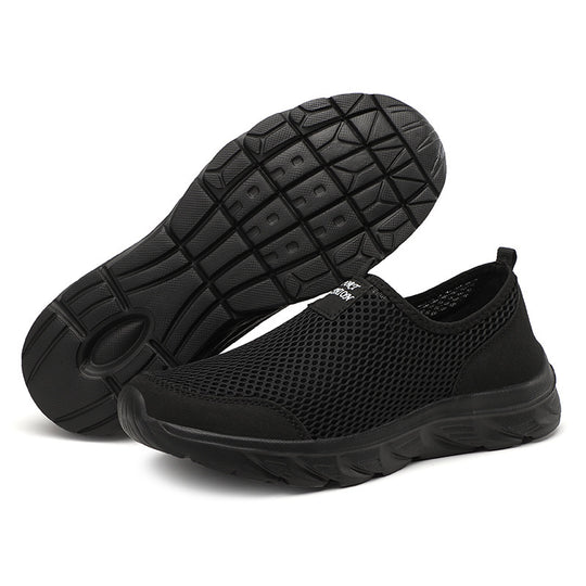 Damen Atmungsaktive Slip-On Sportschuhe mit flexiblem Sohlenaufbau EB