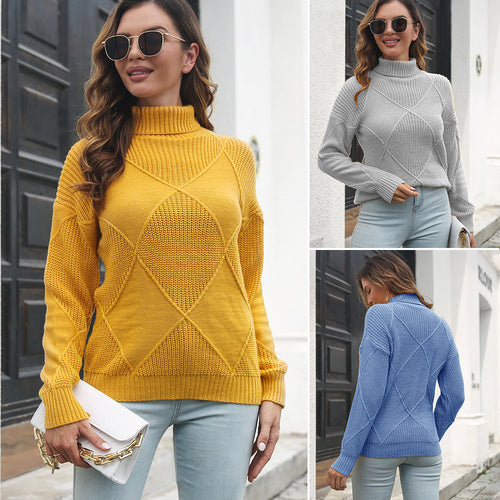Damen Strickpullover mit modischem Strukturdesign EB