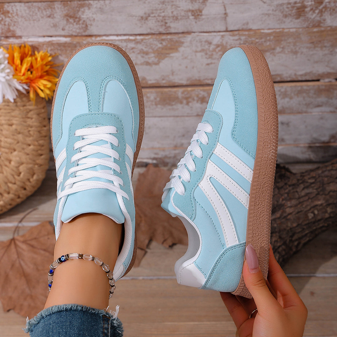 Damen Sportliche Freizeitsneaker mit atmungsaktiver Obermaterialstruktur und rutschfester Sohle EB