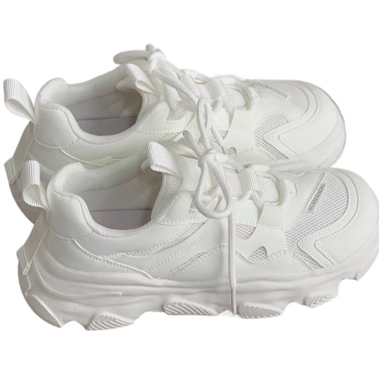 Damen Sportliche Chunky Sneakers mit atmungsaktiver Mesh-Oberfläche und rutschfester Sohle EB
