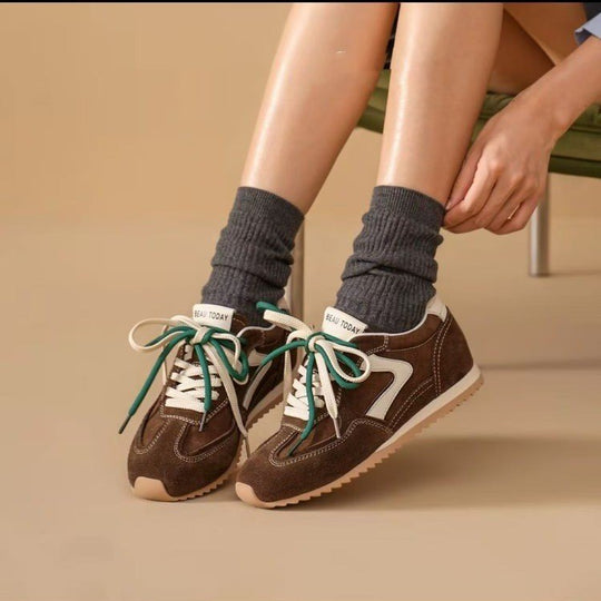 Damen hochwertige Sneaker mit warmem Fleece-Innenfutter und rutschfester Sohle EB
