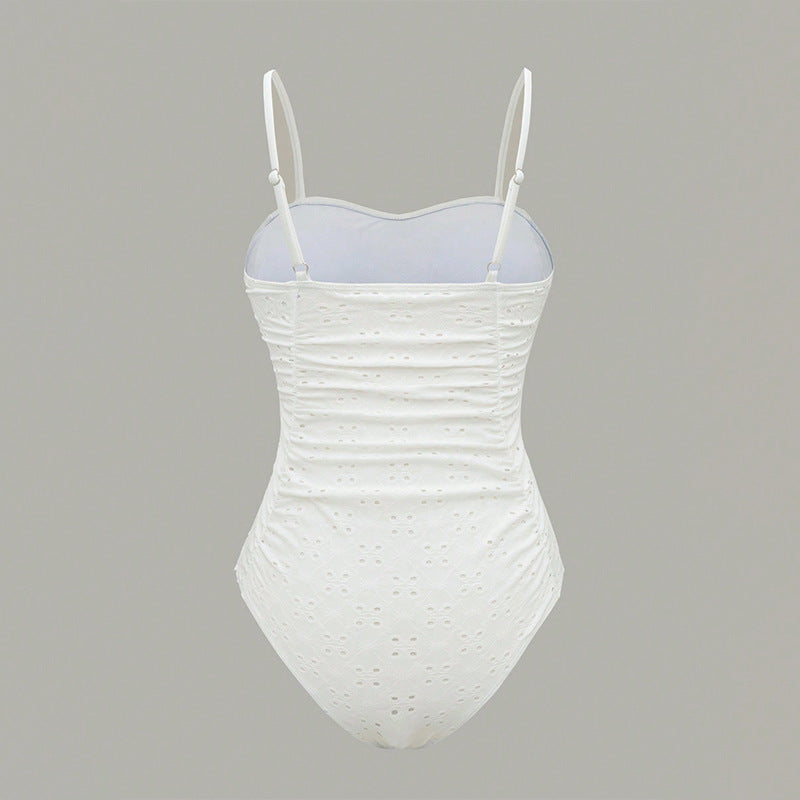 Damen Eleganter und figurbetonter Einteiler Badeanzug EB