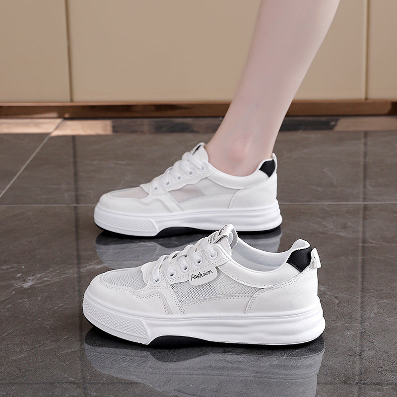 Damen modische Sneakers mit atmungsaktiver Mesh-Oberfläche und rutschfester Sohle EB