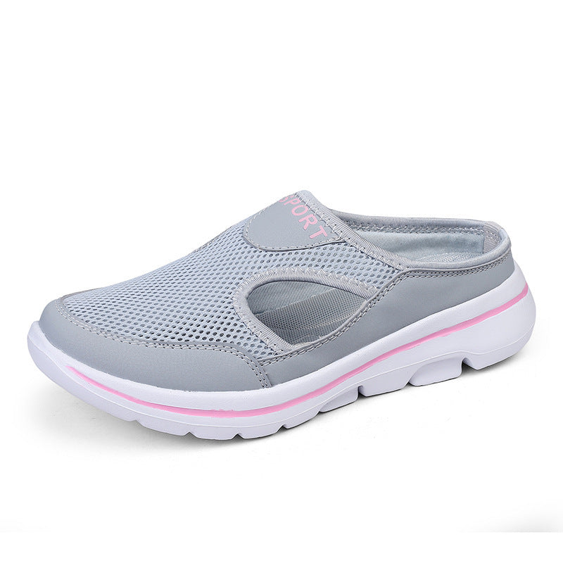 Damen nan atmungsaktive Netzgewebe-Slipper mit ergonomischem Komfortfußbett EB