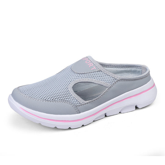 Damen nan atmungsaktive Netzgewebe-Slipper mit ergonomischem Komfortfußbett EB