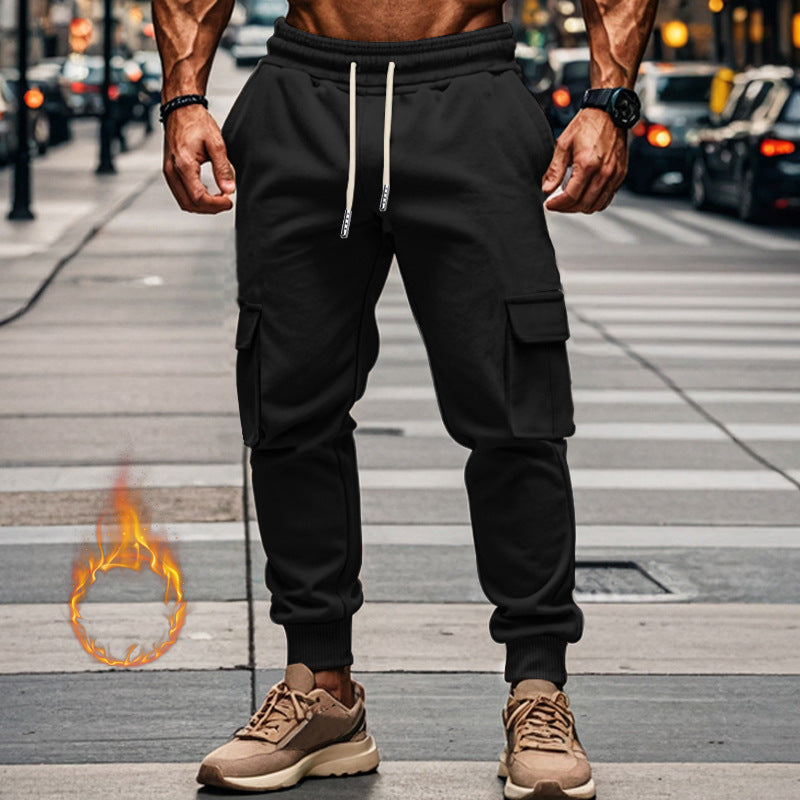 Herren Sportliche Cargo-Jogginghose mit elastischem Bund und praktischen Taschen EB