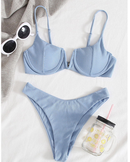 Damen Push-Up Bikini-Set mit verstellbaren Trägern EB