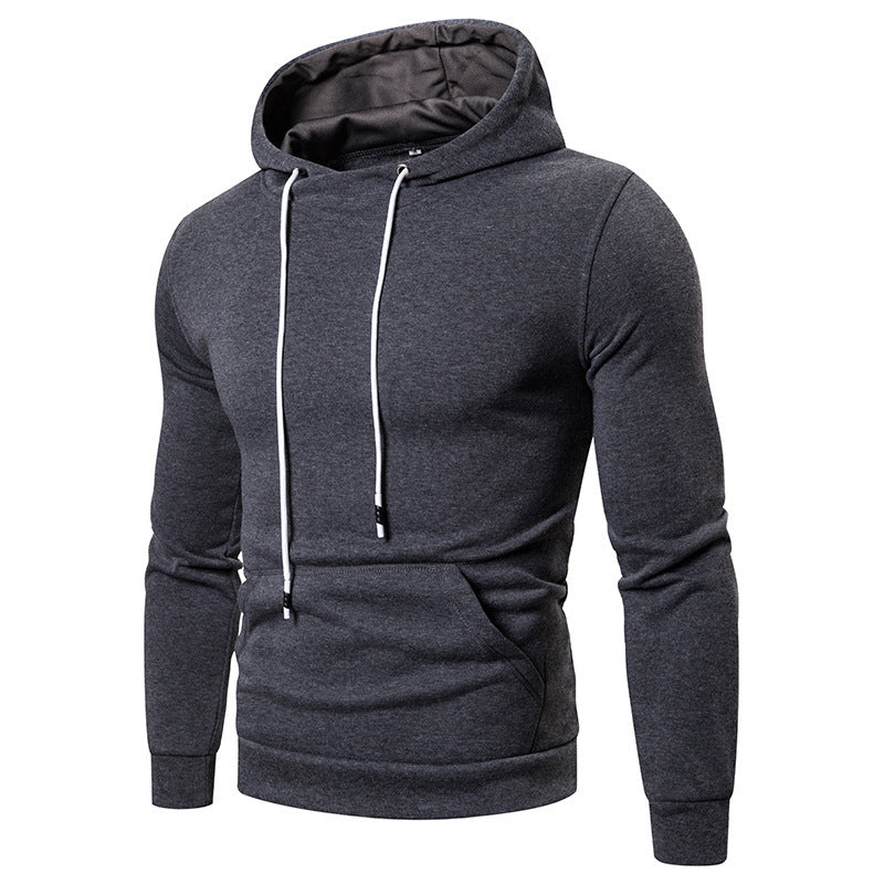 Herren Sportlicher Kapuzenpullover aus weichgewebtem Material mit praktischer Kängurutasche EB