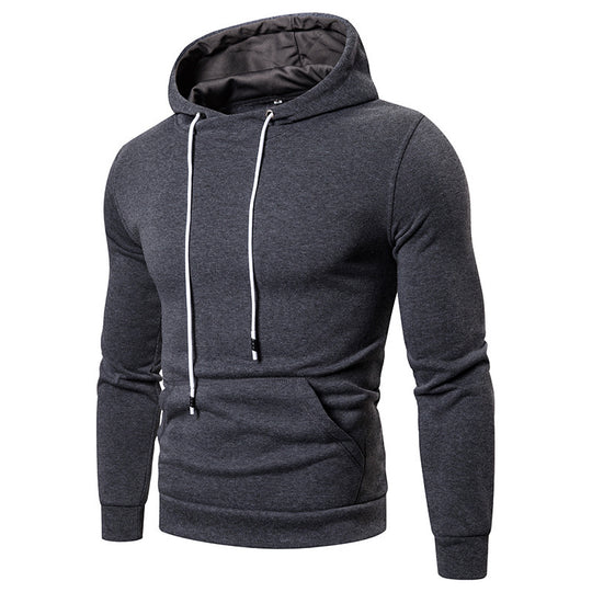 Herren Sportlicher Kapuzenpullover aus weichgewebtem Material mit praktischer Kängurutasche EB