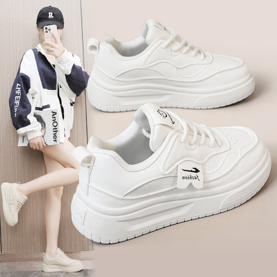 Damen modische Chunky Sneakers mit atmungsaktiver Oberflächenstruktur und komfortabler Sohle EB