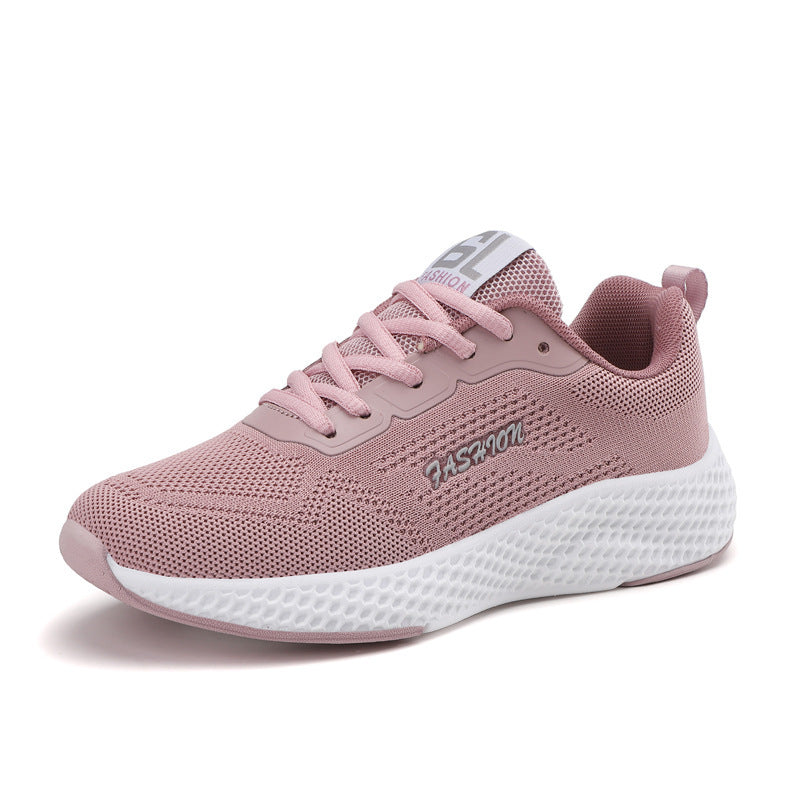 Damen Sportliche Luftige Sneakers mit rutschfester Sohle und atmungsaktivem Obermaterial EB