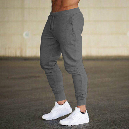 Herren nan eng zulaufende Jogginghose Baumwollmischung mit Bündchen und Kordelzug EB