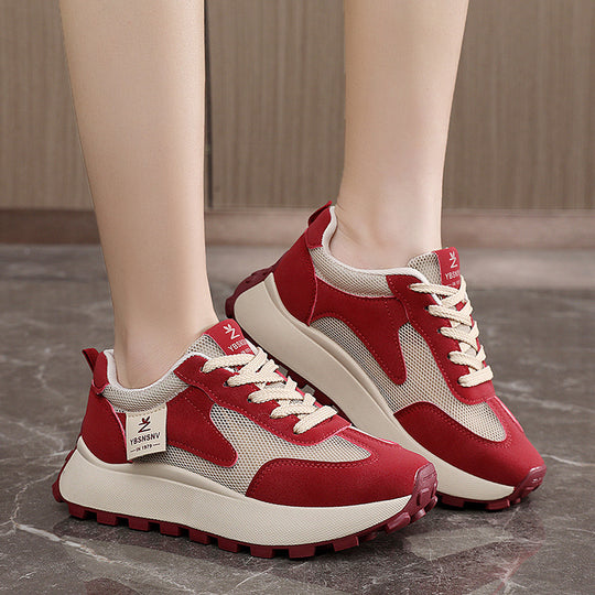 Damen Sportliche chunky Sneakers mit atmungsaktiver Mesh-Oberfläche und bequemer Dämpfung EB