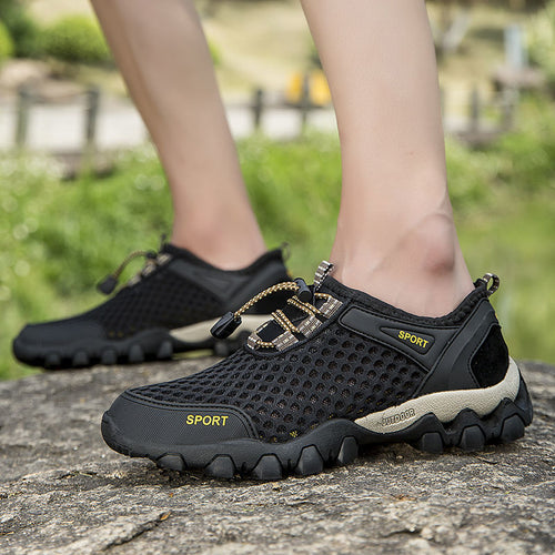 Damen atmungsaktive und rutschfeste Outdoor-Schuhe mit dynamischer Sohle EB