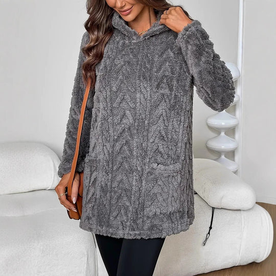 Damen Kuscheliger Hoodie mit Struktur EB