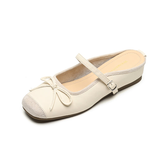 Damen Slingback Ballerinas mit dekorativem Schleifendetail EB