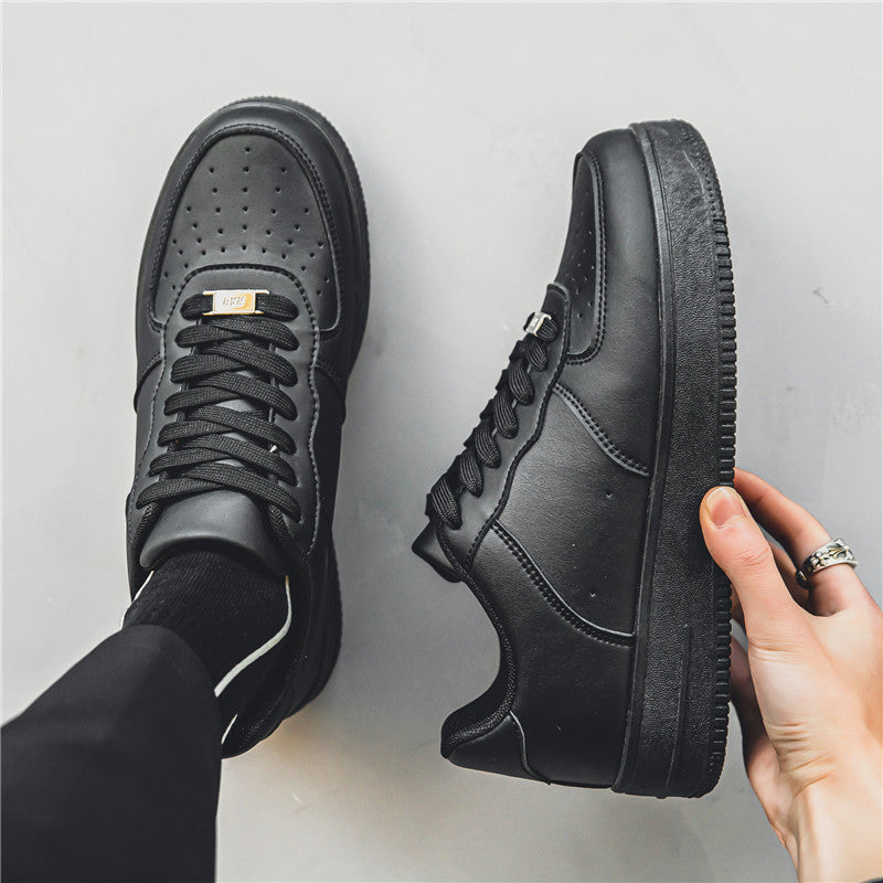 Damen Klassische Leder Sneakers mit atmungsaktivem Design EB
