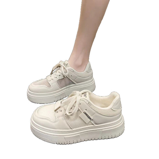 Damen Komfortable und sportliche Sneakers mit atmungsaktiver Mesh-Oberfläche und dämpfender Sohle EB
