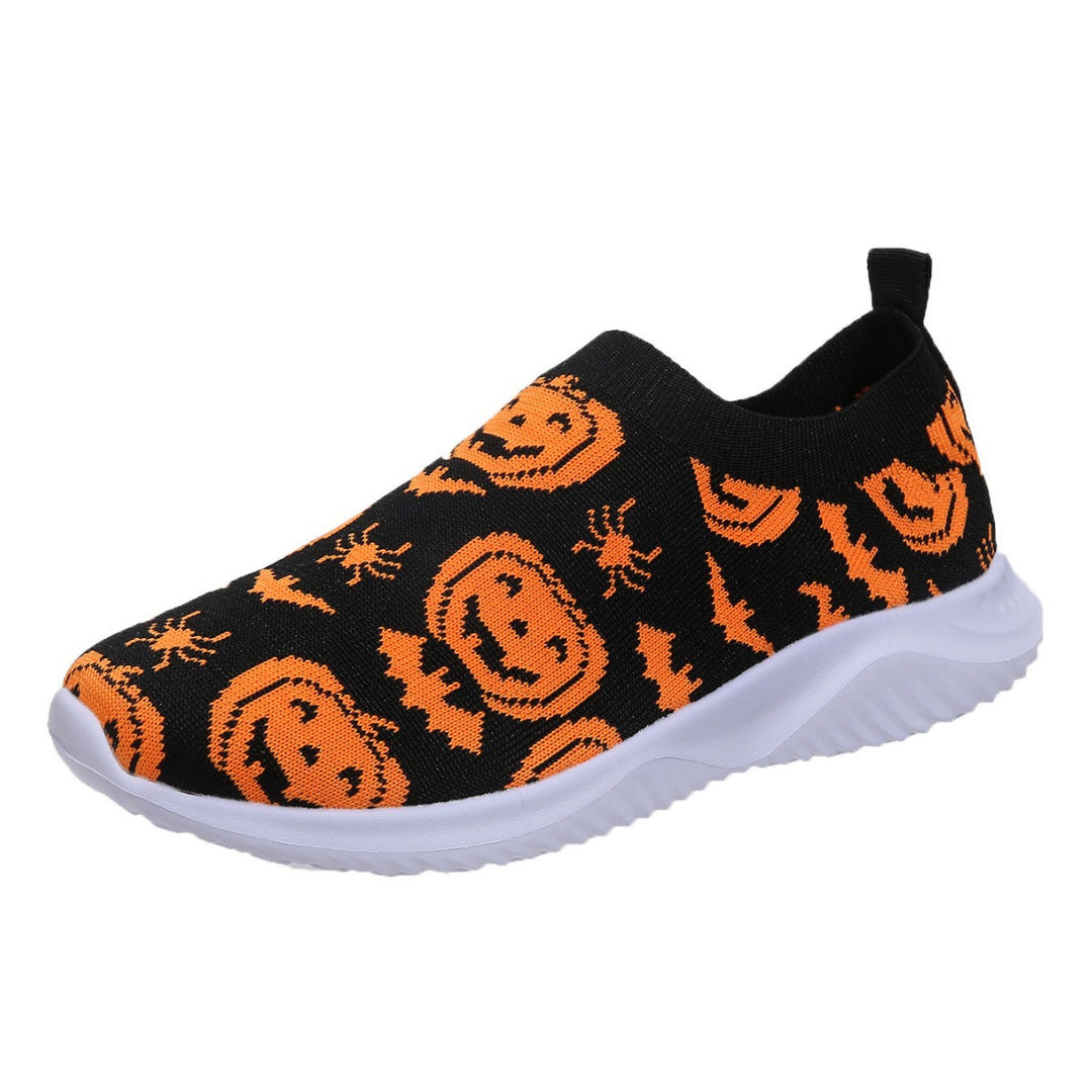 Damen Mode Sneakers mit Halloween-Motiv und rutschfester Sohle Heidi-Mode