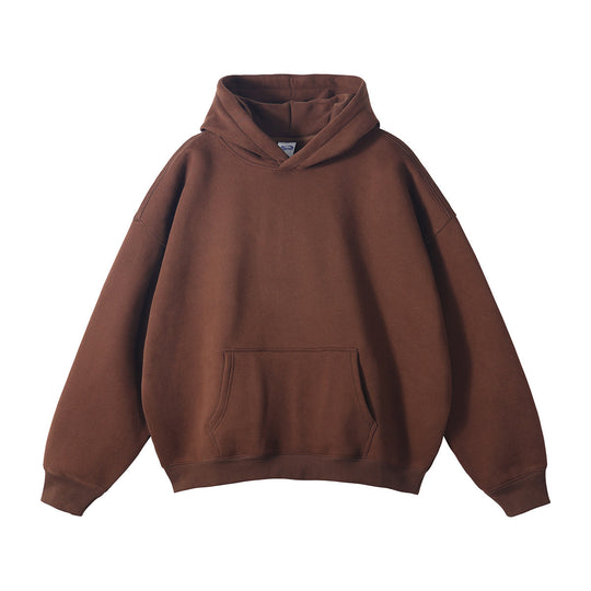 Unisex nan oversized Kapuzenpullover mit Kängurutasche und gerippten Bündchen EB