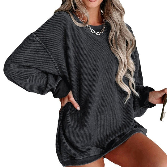 Damen Oversized Sweatshirt mit strukturiertem Design und lässigem Schnitt EB
