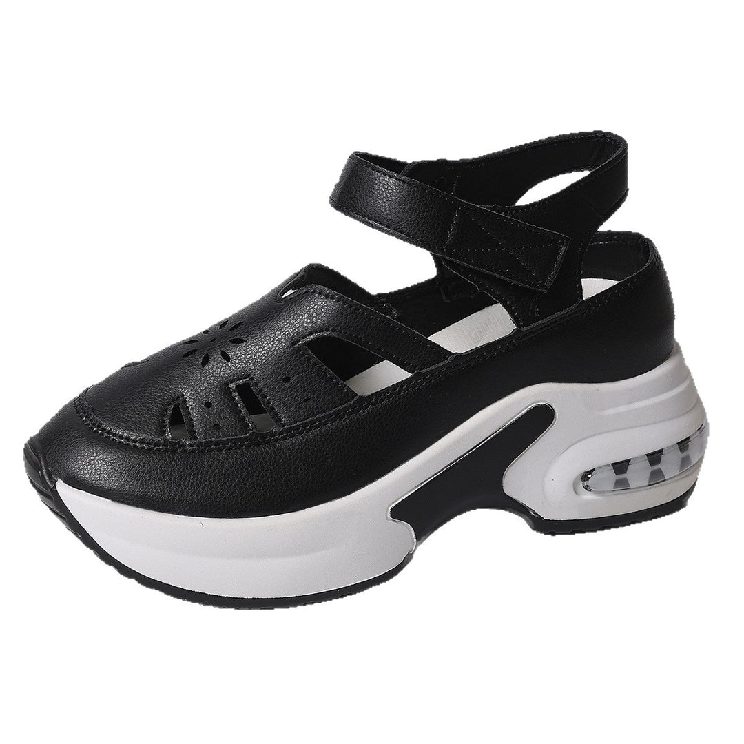 Damen Sportliche Plateau-Sandaletten mit verstellbarem Riemendesign und luftigen Cut-Outs EB