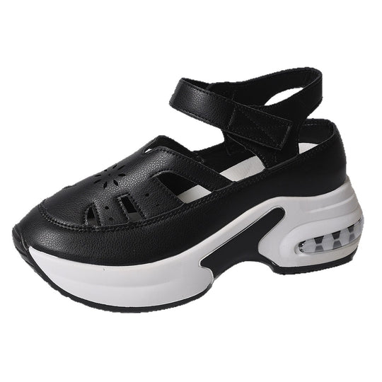 Damen Sportliche Plateau-Sandaletten mit verstellbarem Riemendesign und luftigen Cut-Outs EB