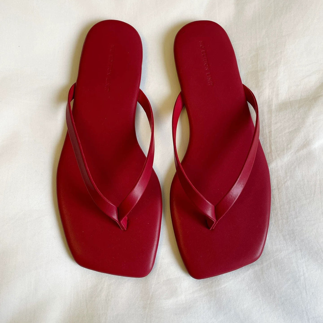 Damen Zehentrenner-Sandalen mit elegantem Riemendesign und ergonomischem Fußbett EB