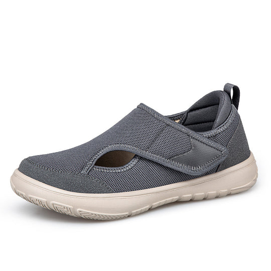 Damen Atmungsaktive und leichte Freizeitschuhe mit flexiblem Klettverschluss EB