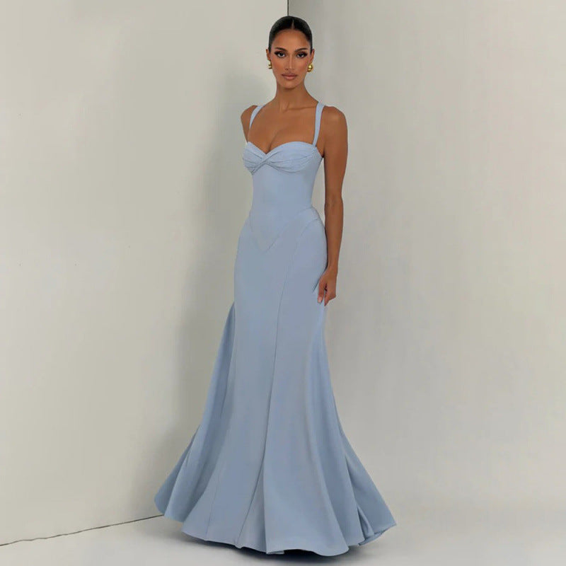 Damen Elegantes Abendkleid mit verführerischem Herzausschnitt und fließendem Schnitt EB