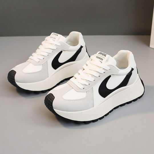 Damen Sportliche Chunky Sneaker mit atmungsaktiver Mesh-Oberfläche und dämpfendem Sohlenprofil EB