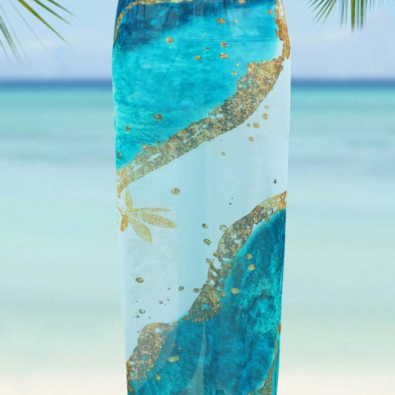 Damen Eleganter Einteiler Badeanzug mit passendem Strandrock EB