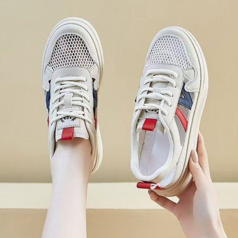 Damen Atmungsaktive Chunky Sneakers mit modischem Cut-Out-Design EB