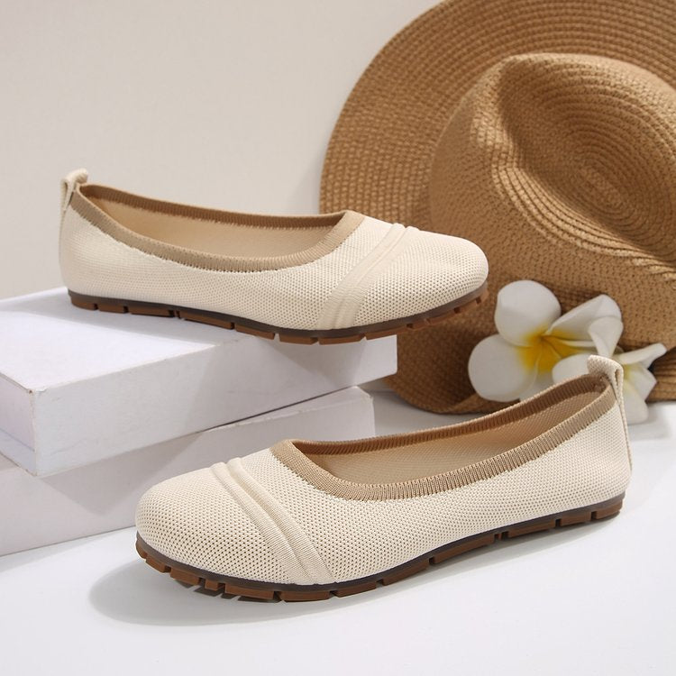 Damen Atmungsaktive und modische Slip-On Ballerinas EB