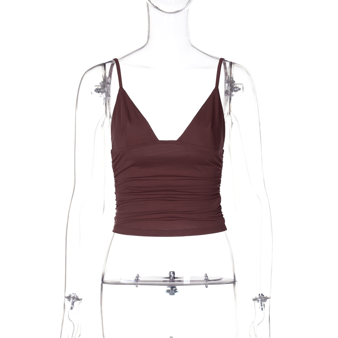 Damen Crop-Top mit asymmetrischem Schnitt und figurbetonter Silhouette EB