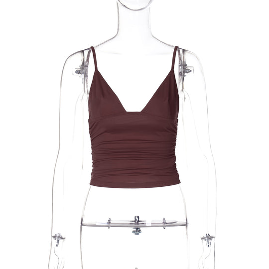 Damen Crop-Top mit asymmetrischem Schnitt und figurbetonter Silhouette EB