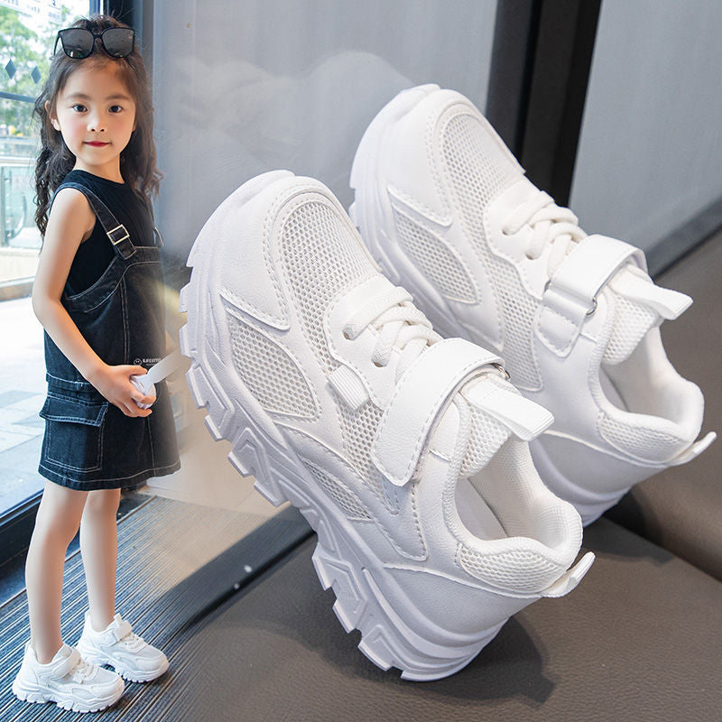 Damen Sportliche Sneaker mit praktischem Klettverschluss und atmungsaktiver Mesh-Oberfläche EB