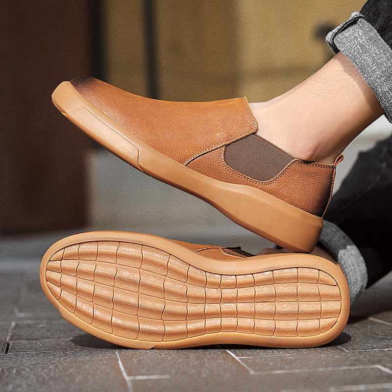 Damen bequeme Slip-On Sneakers mit elastischem Seitenstreifen und atmungsaktivem Obermaterial EB