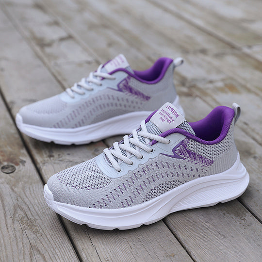 Damen Leichte und atmungsaktive Sportschuhe mit dämpfender Zwischensohle EB