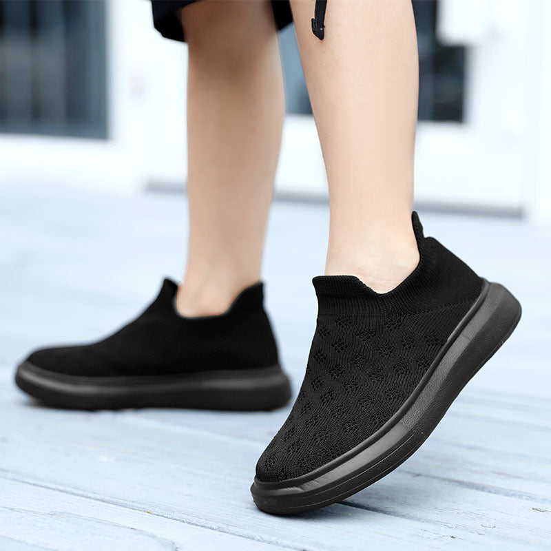 Damen Komfortable Knit Slip-On Sneakers EB