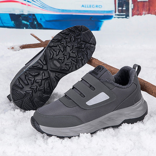Damen Sportliche Sneakers mit praktischen Klettverschlüssen und wärmendem Innenfutter EB