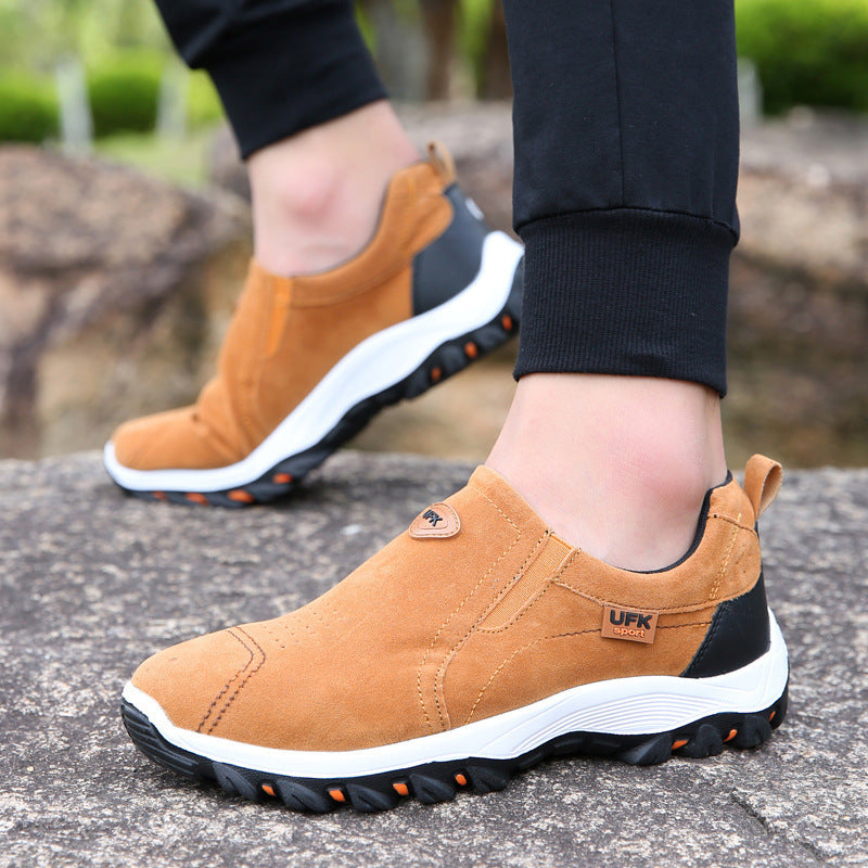 Damen Slip-On Sport Sneakers mit rutschfester Sohle und atmungsaktivem Obermaterial EB