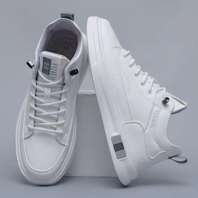 Herren modische Sneaker mit Hochwertiger Lederoberfläche EB