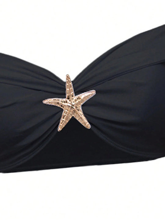 Damen Elegantes Bikiniset mit Wickelrock EB