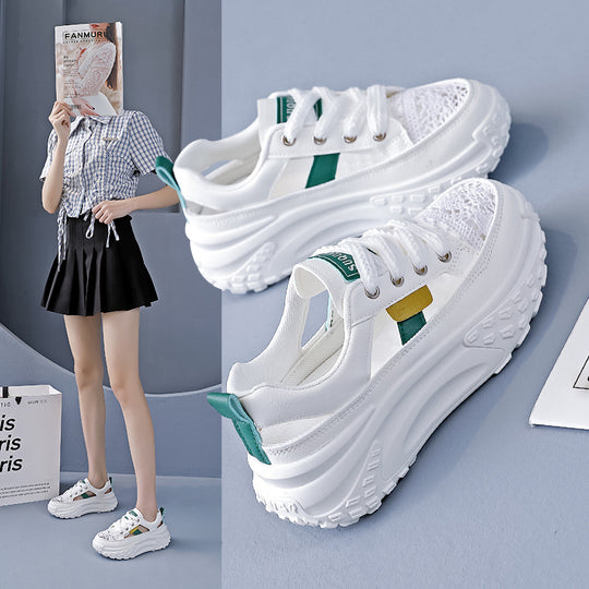 Damen Chunky Sneakers mit luftdurchlässigem Netz-Obermaterial und dämpfender Sohle EB