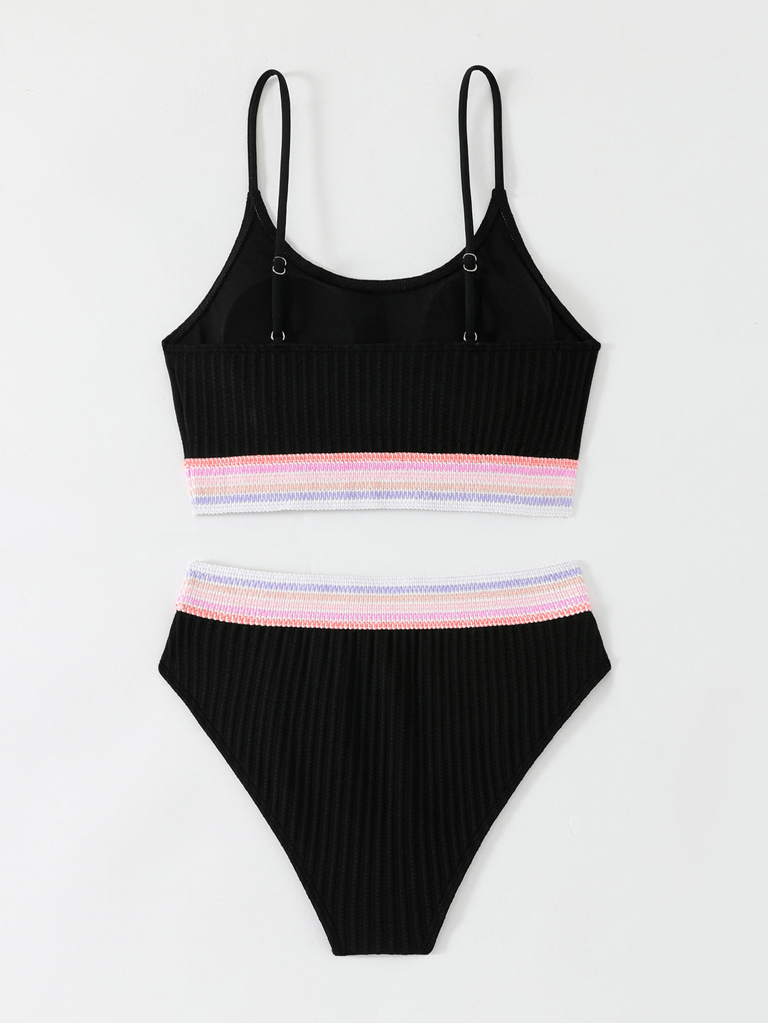 Damen Bikiniset mit breitem elastischem Bund und rippierter Struktur EB