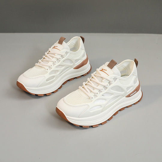 Damen Sportliche Sneakers mit innovativer Netzstruktur und rutschfester Laufsohle EB