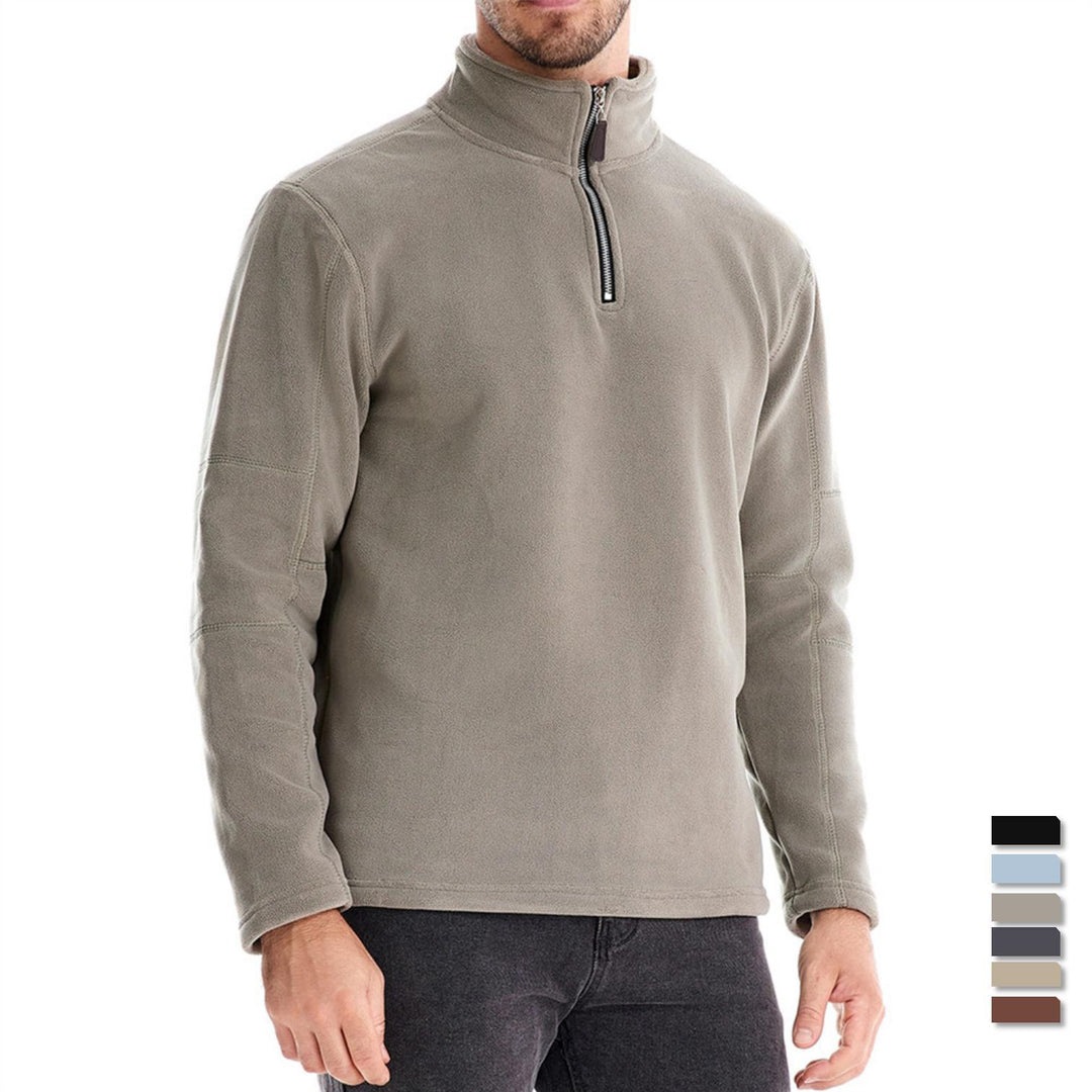 Herren Mikrofleece Pullover mit halbem Reißverschluss EB