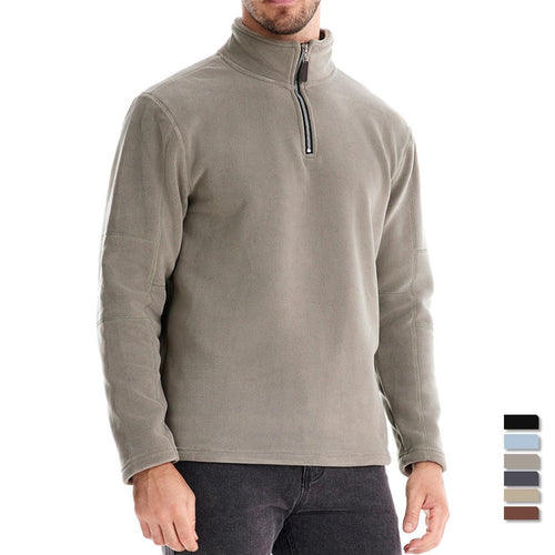 Herren Mikrofleece Pullover mit halbem Reißverschluss EB