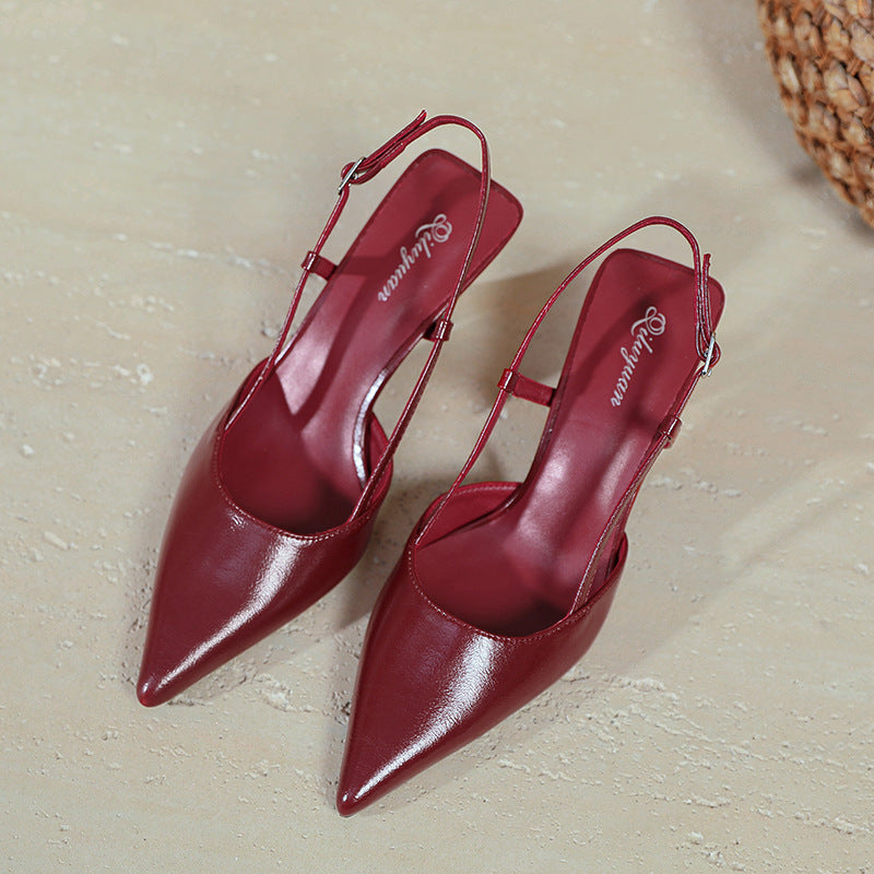 Damen stilvolle Slingback-Pumps mit schmalem Absatz EB